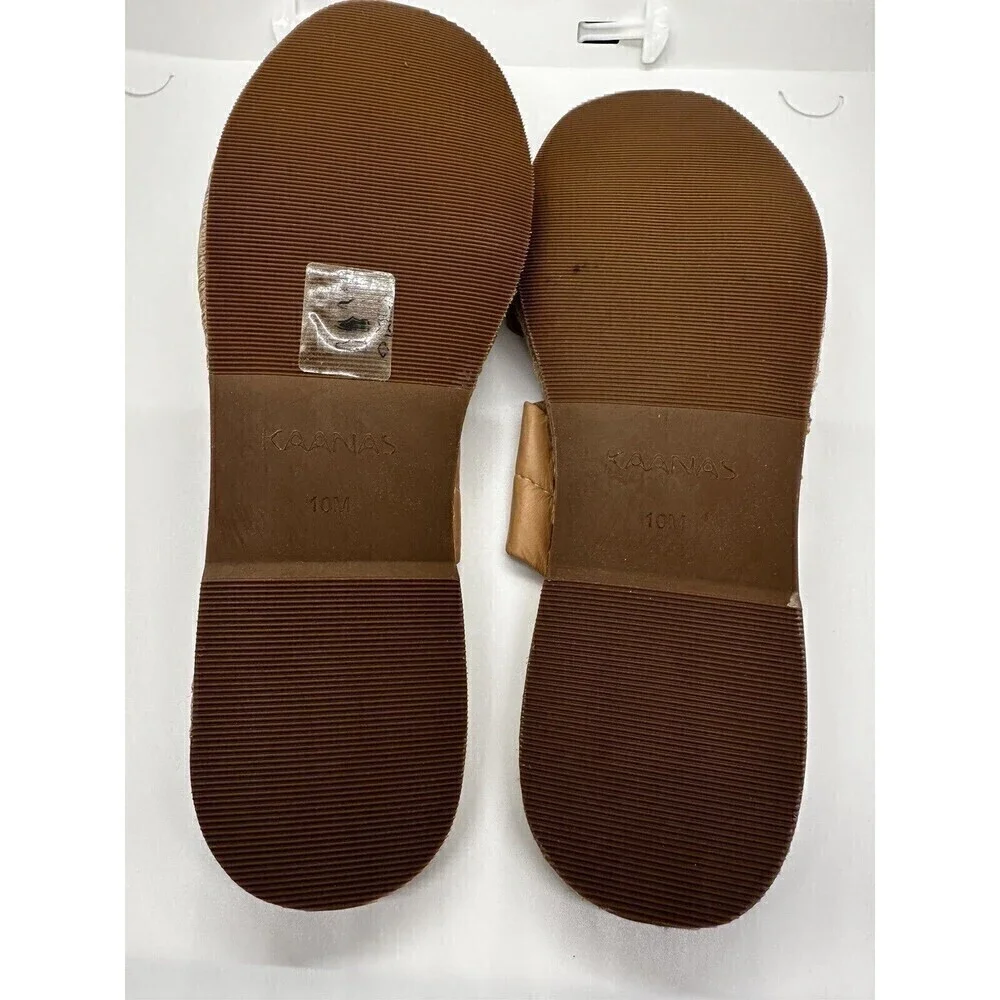 Kaanas Sungai Espadrille Sandal in Nutmeg SZ 10